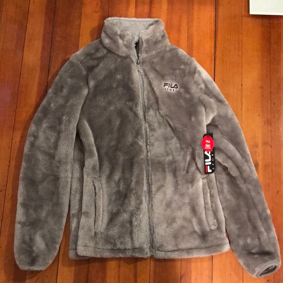 Fluffy fila jacket Clearance